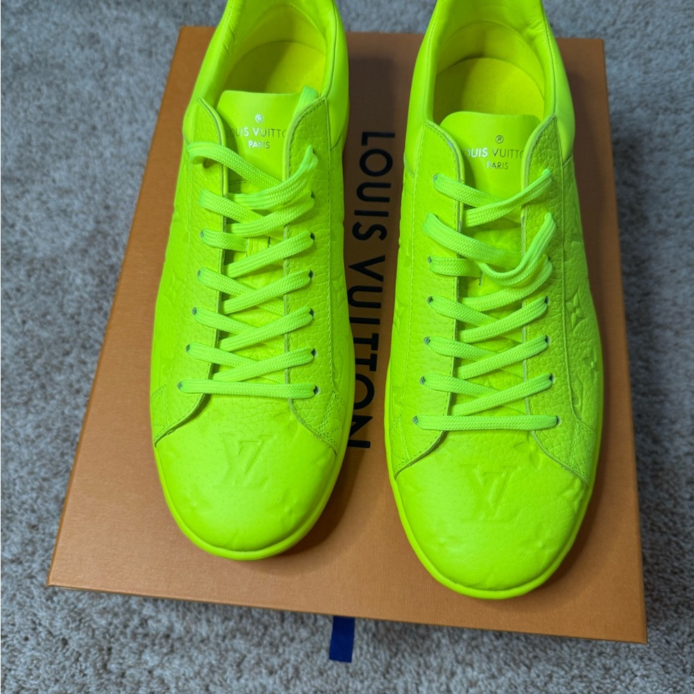 Authentic Louis Vuitton Bright Green Sneakers